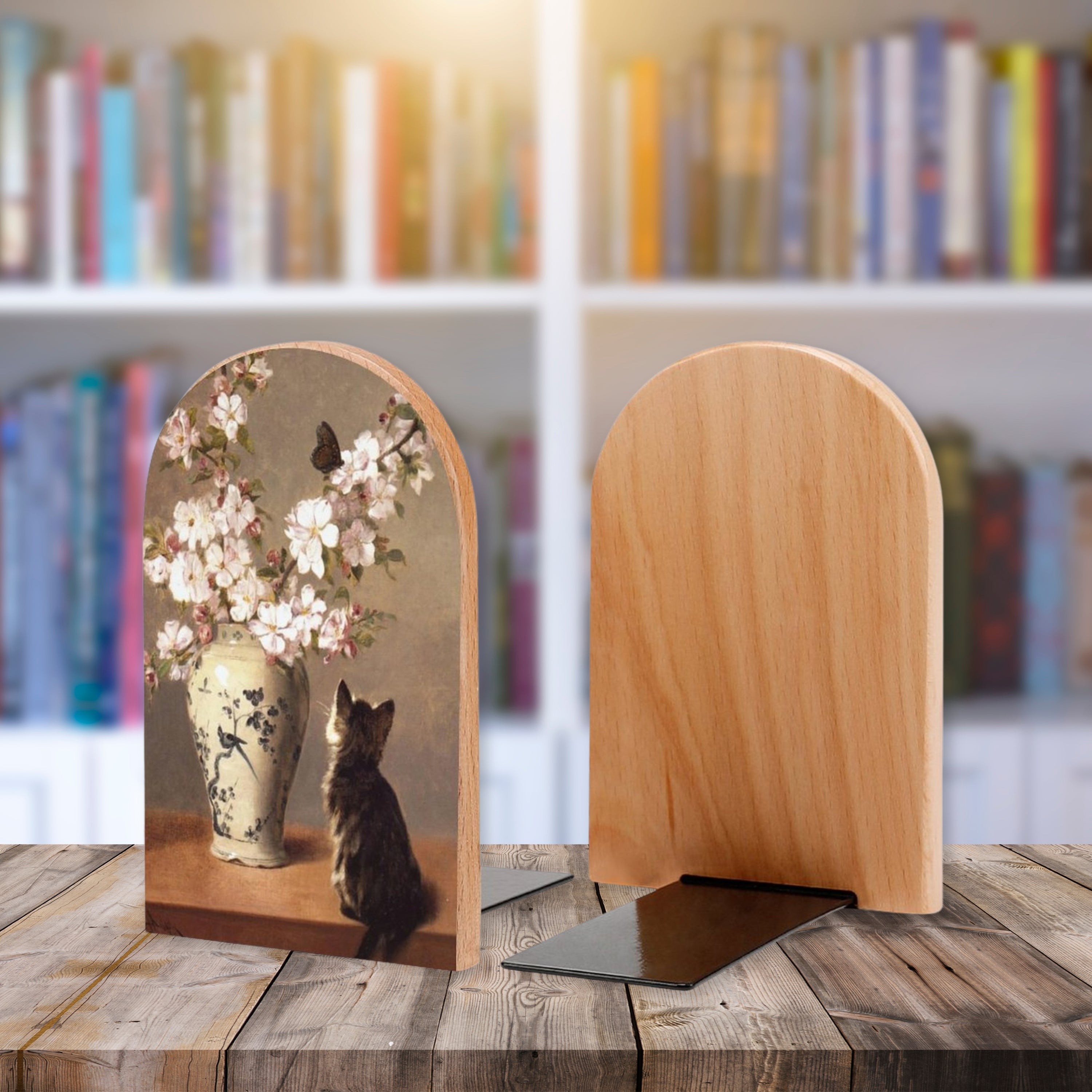 Vintage Cat Bookends
