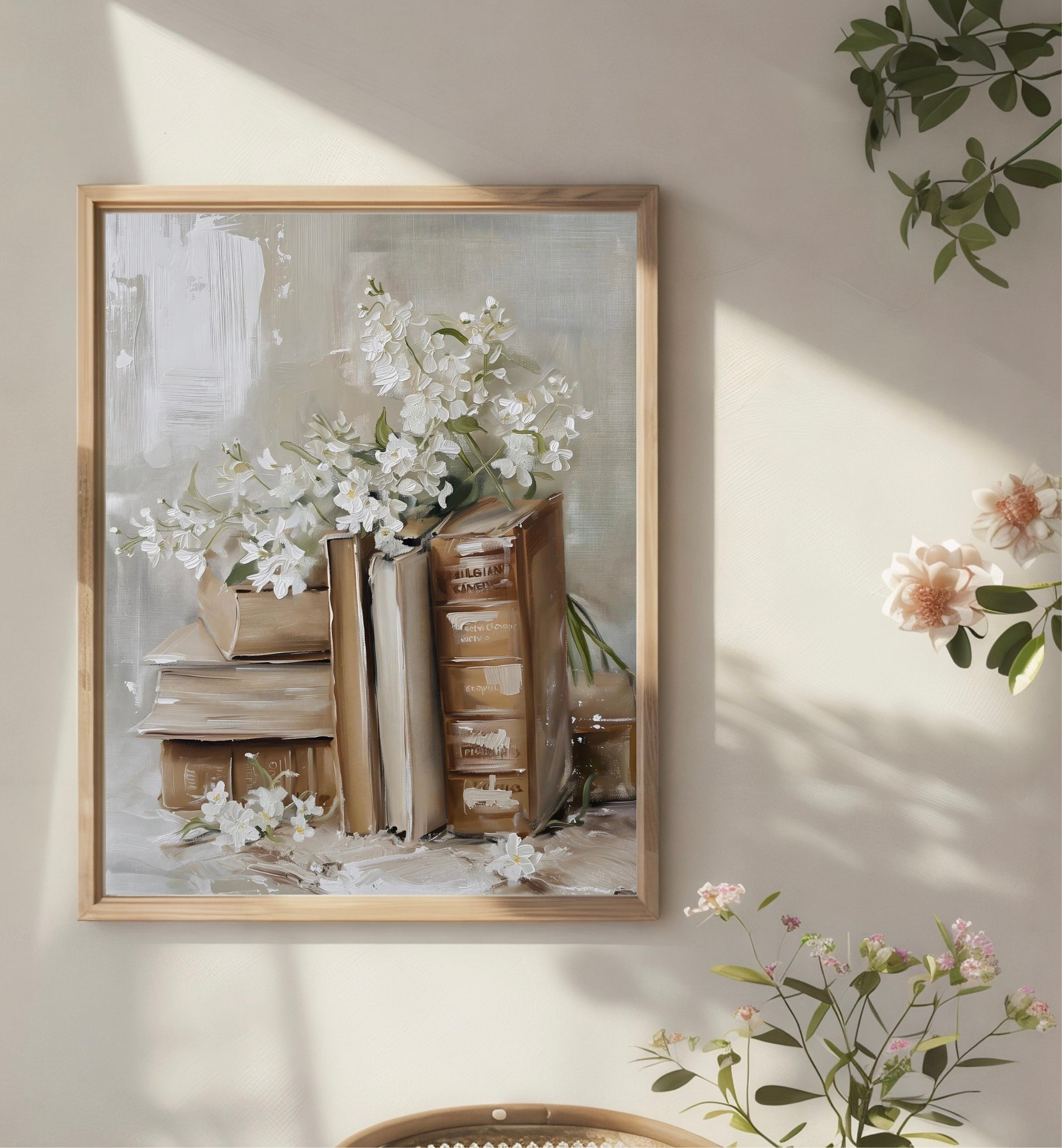 Classic flower books Print
