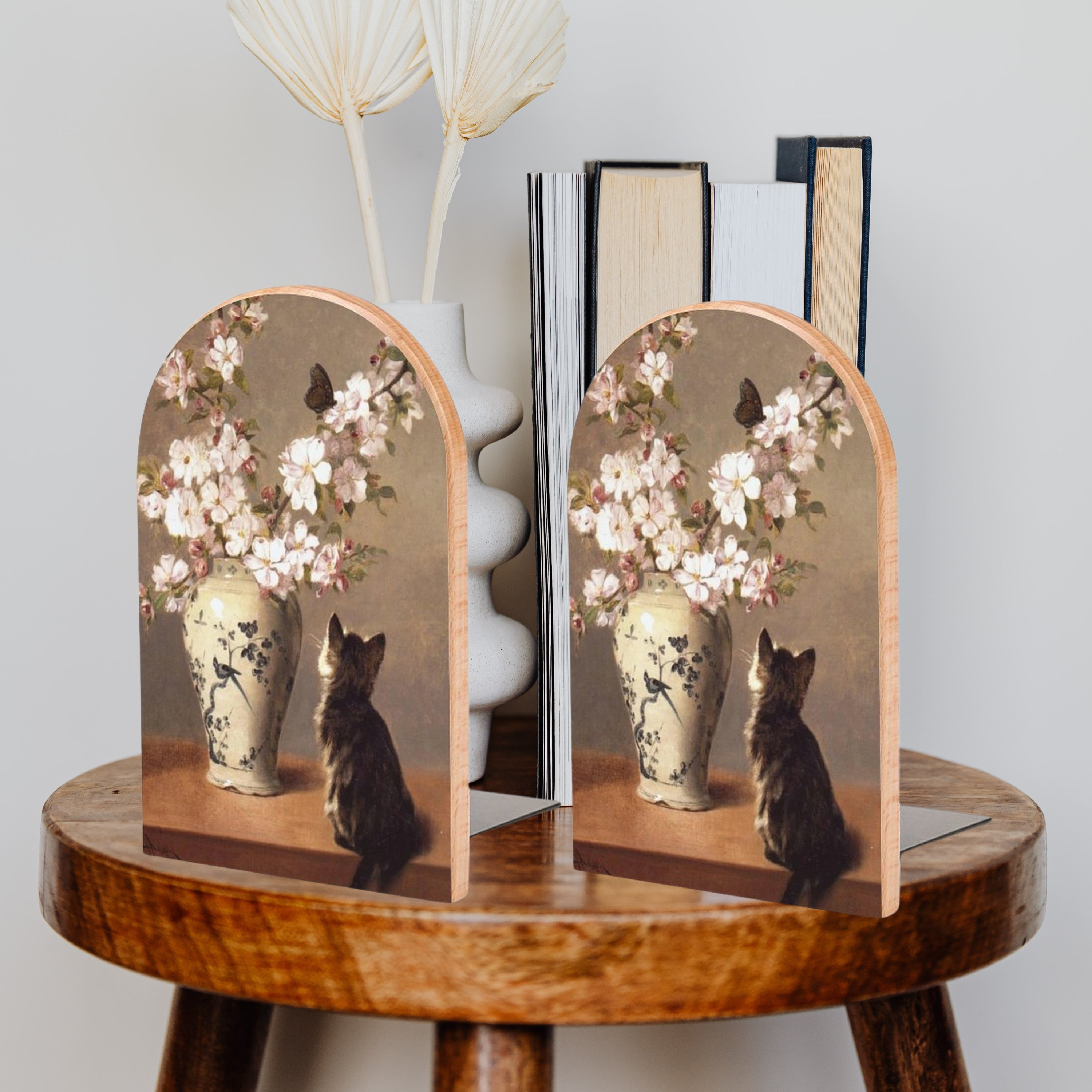 Vintage Cat Bookends